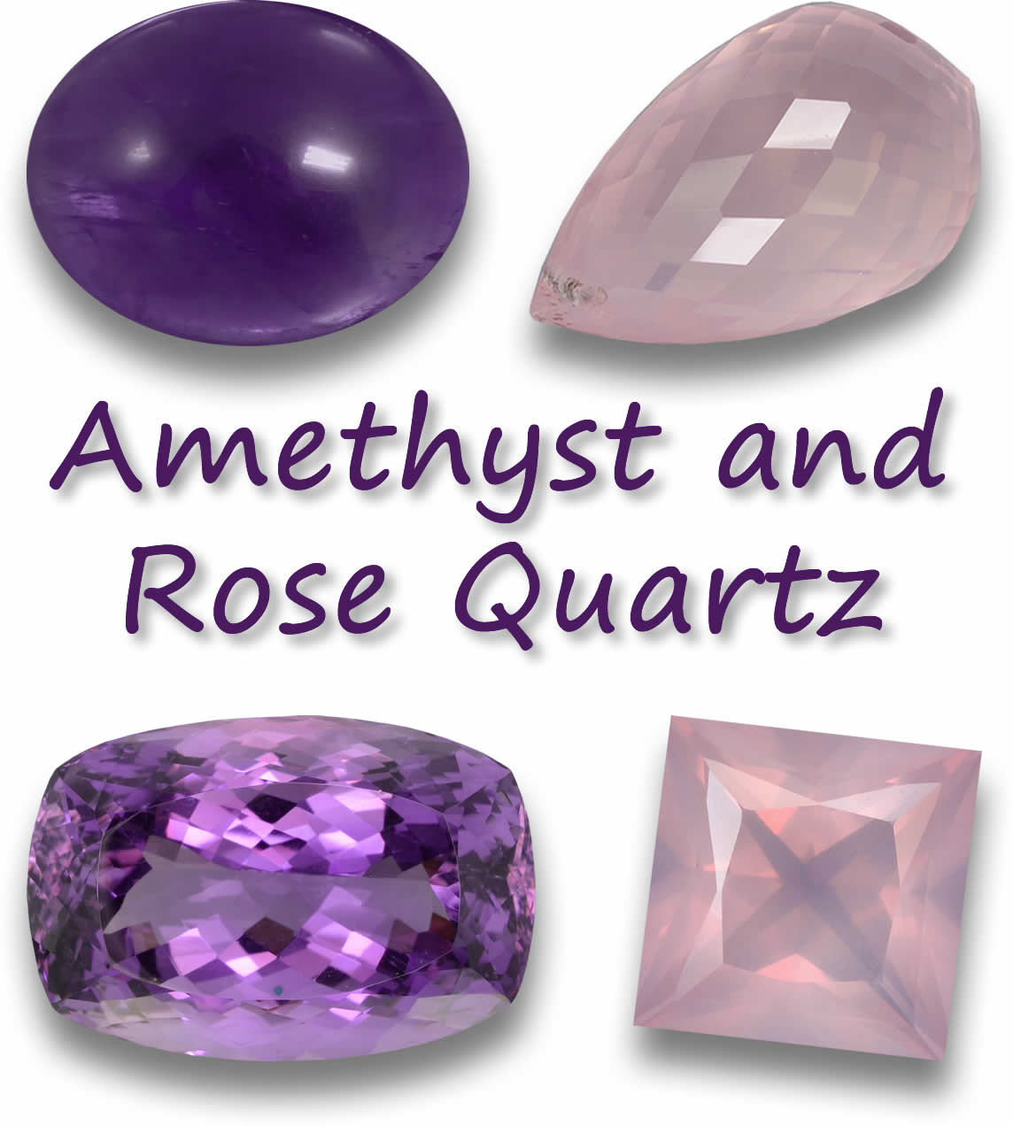Améthyste et Quartz Rose