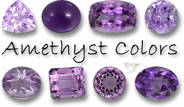 Gamme de couleurs d'améthyste