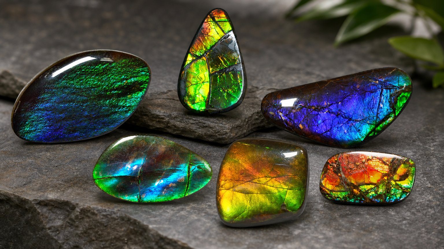 Pierres précieuses d'ammolite naturelle - guide d'achat