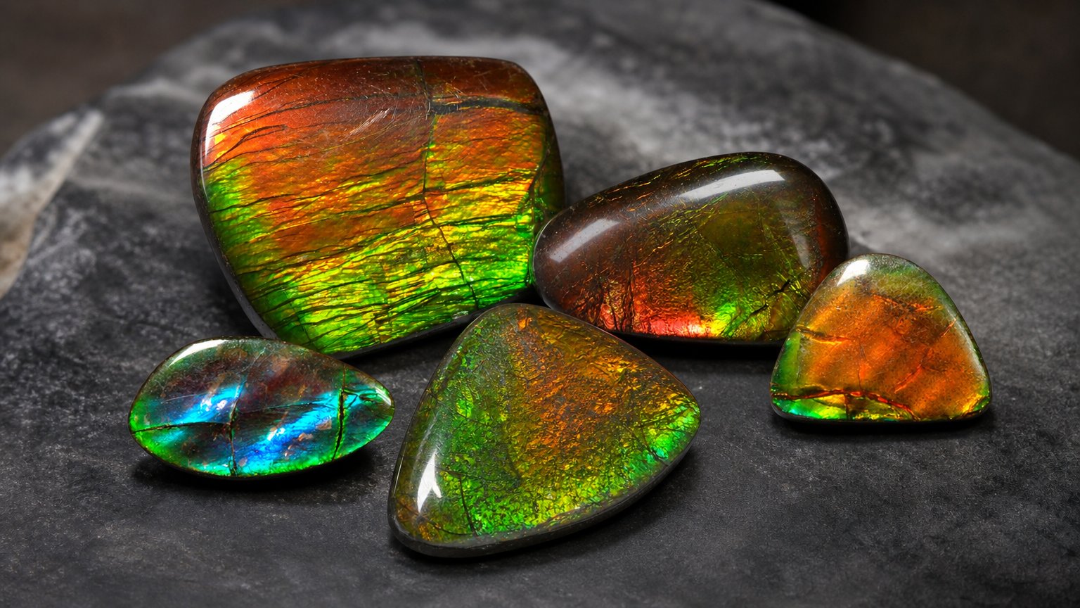 Pierres précieuses d'ammolite naturelle - guide d'achat