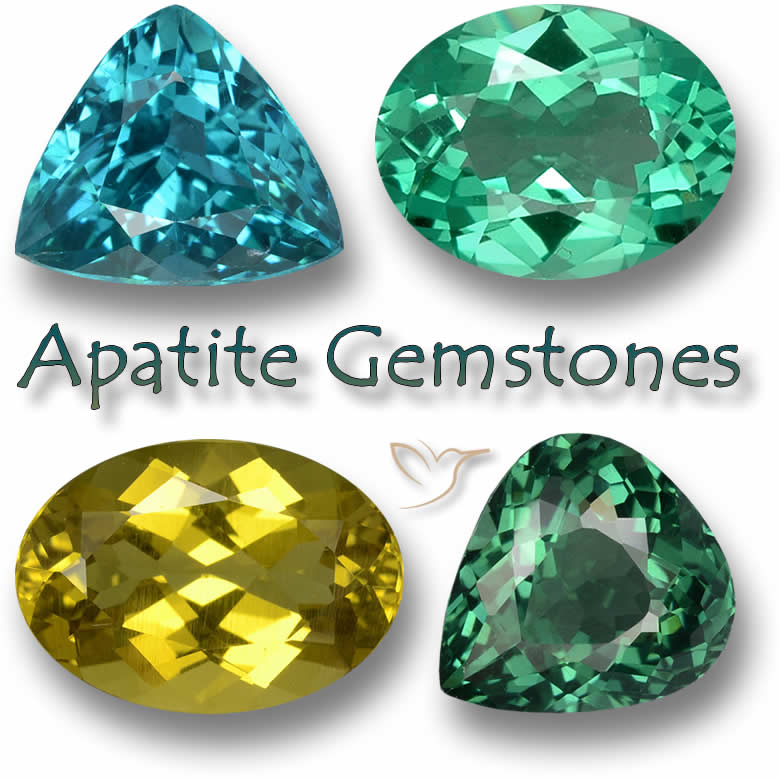 Pierres précieuses d'apatite