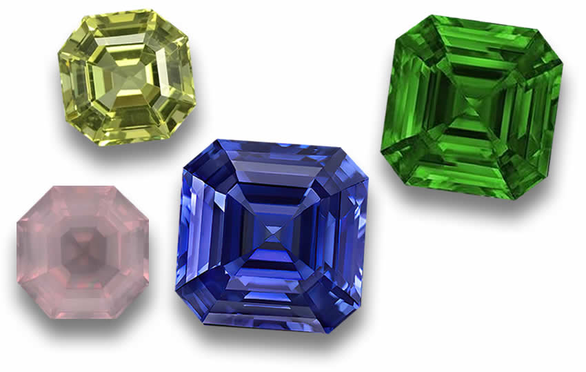 Acheter des pierres précieuses taille Asscher