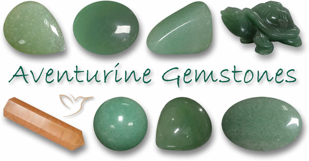 Pierres précieuses naturelles d'aventurine