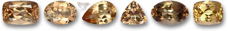 Pierres précieuses d'Axinite