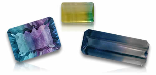 Pierres précieuses de fluorite