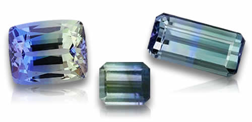 Pierres précieuses tanzanites