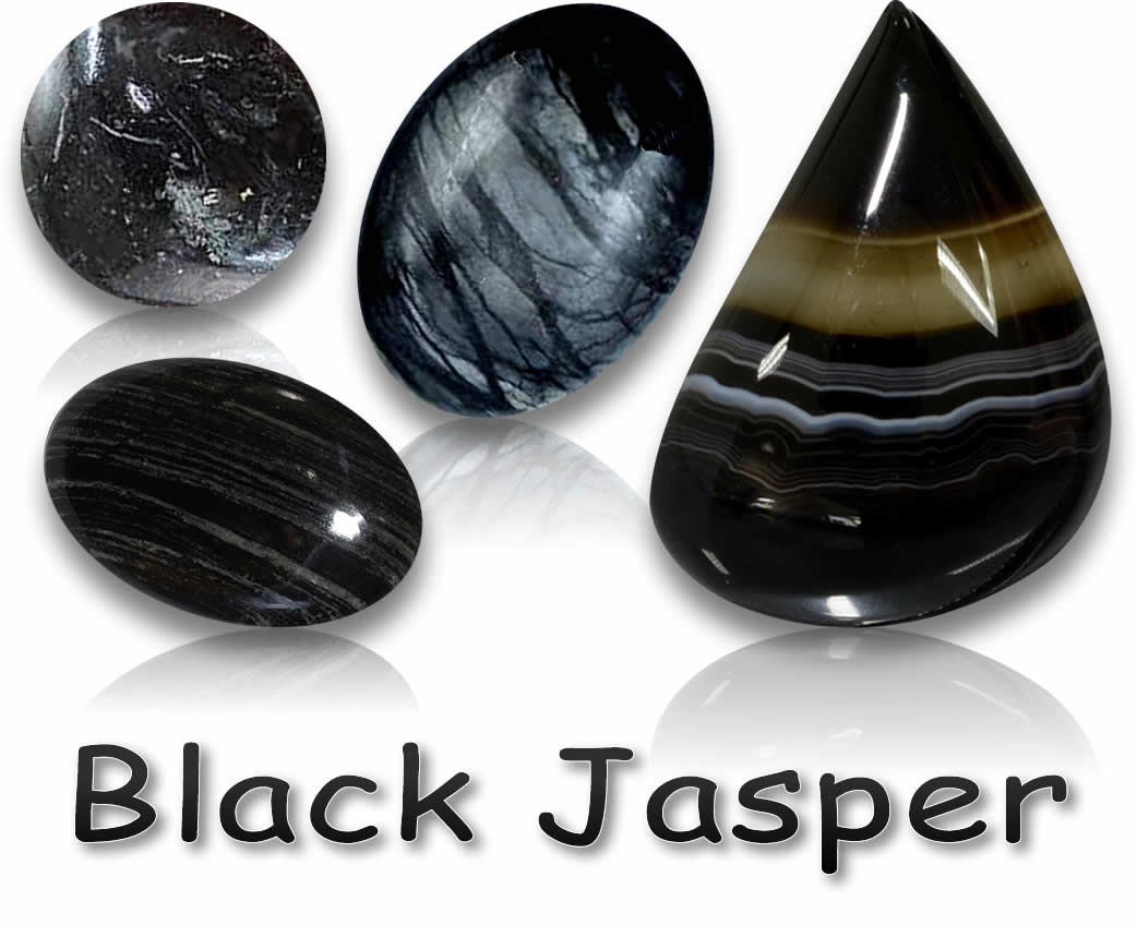 Acheter des pierres précieuses de jaspe noir