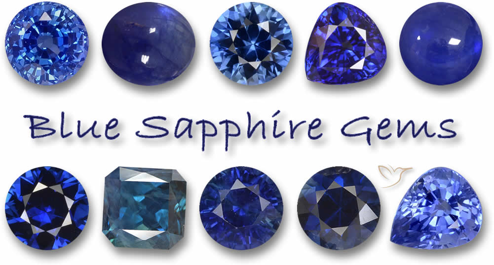 Acheter des pierres précieuses de saphir bleu