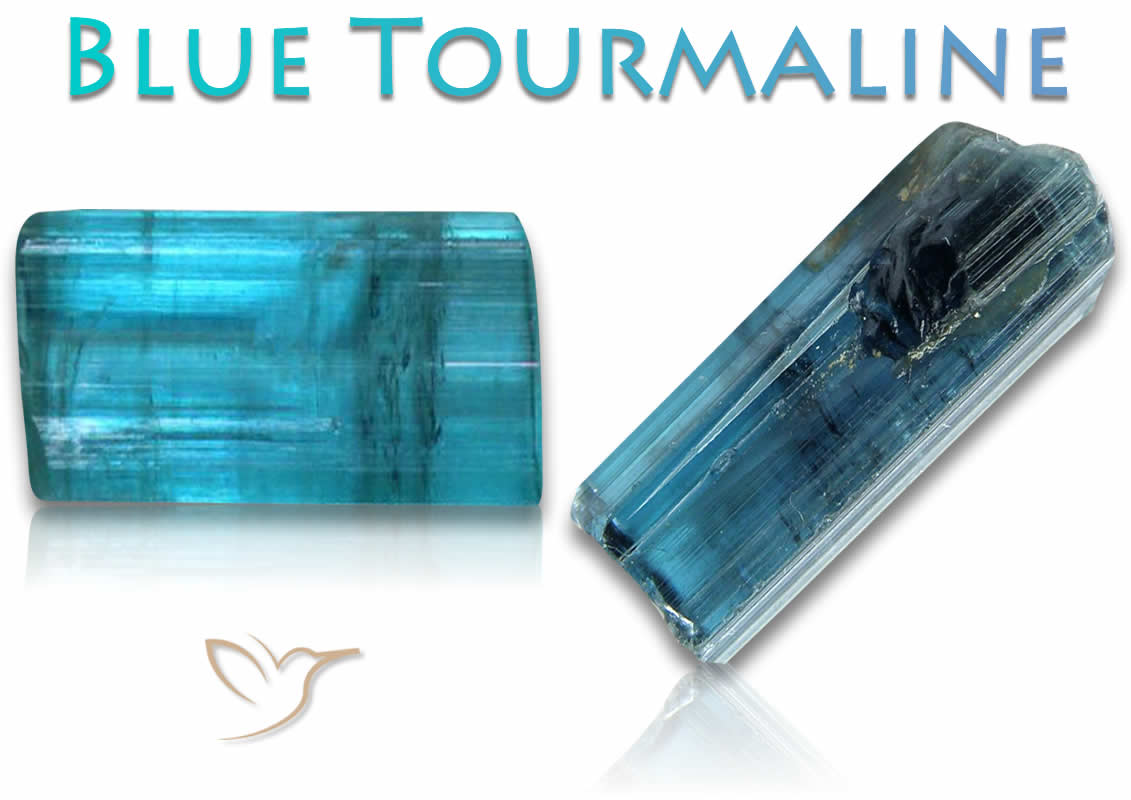 Pierres de tourmaline bleue à vendre