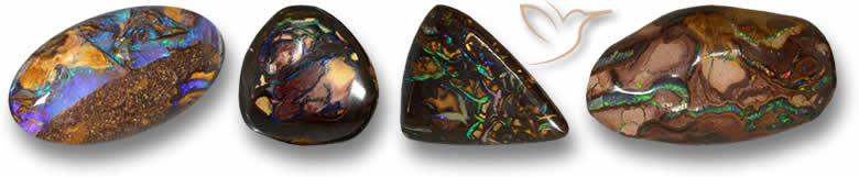 Pierres d'opale boulder de forme insolite