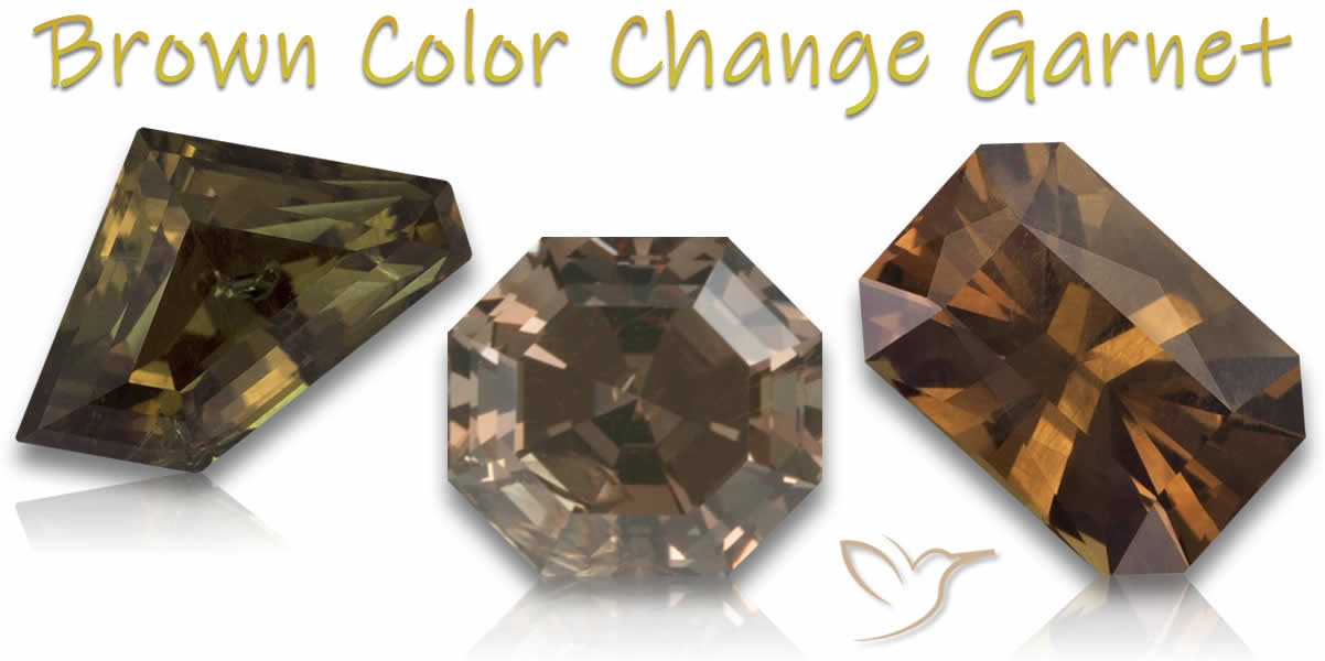 Acheter du grenat à changement de couleur marron