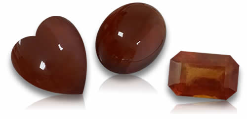 Grenat hessonite Pierres précieuses