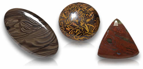 Pierres précieuses de jaspe