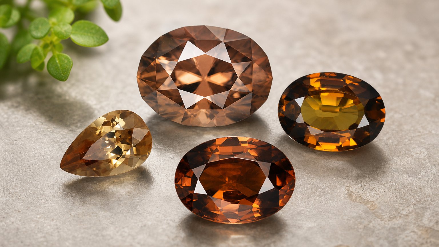 Pierres précieuses en zircon brun naturel - guide d'achat