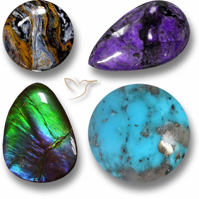 Pierres précieuses cabochons