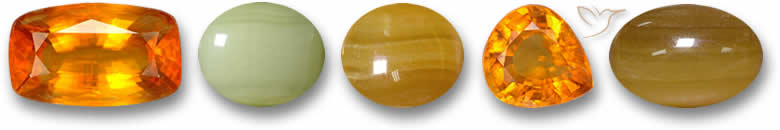 Pierres précieuses de calcite