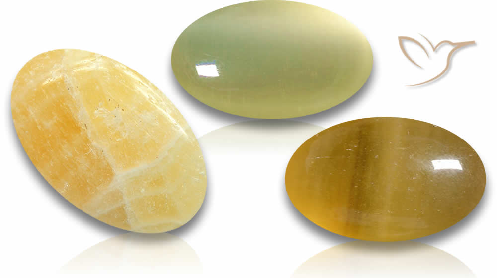 Pierres précieuses de calcite