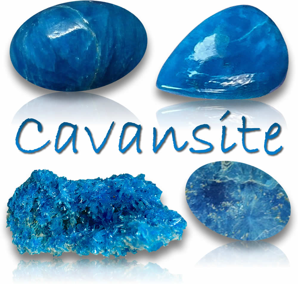 Pierres précieuses de cavansite