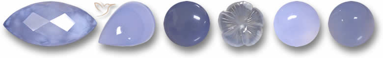 Pierres précieuses de calcédoine
