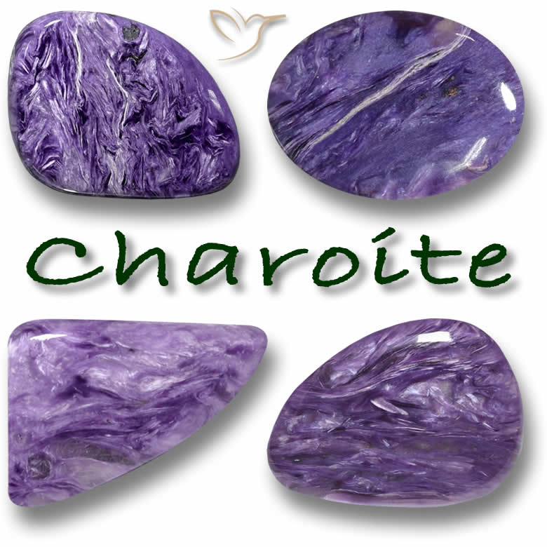 Pierres précieuses de Charoïte