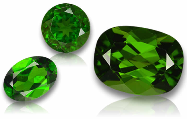Loose Chrome Diopside for Sale: Natural, Certified Russian Green Gemstones for Jewelry