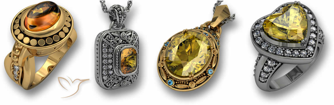 Bijoux en citrine
