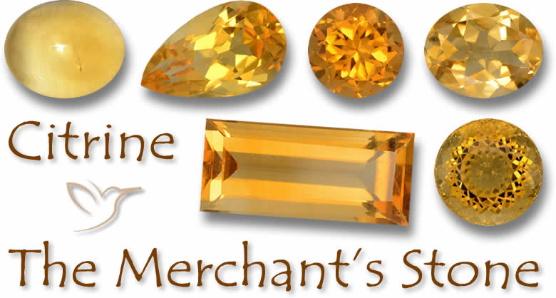 Pierres gemmes de citrine naturelles
