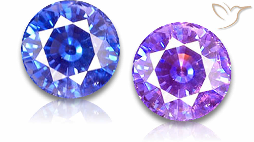 Pierres précieuses à changement de couleur