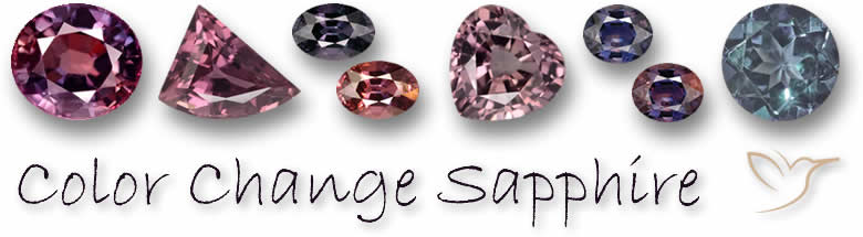 Saphir à changement de couleur