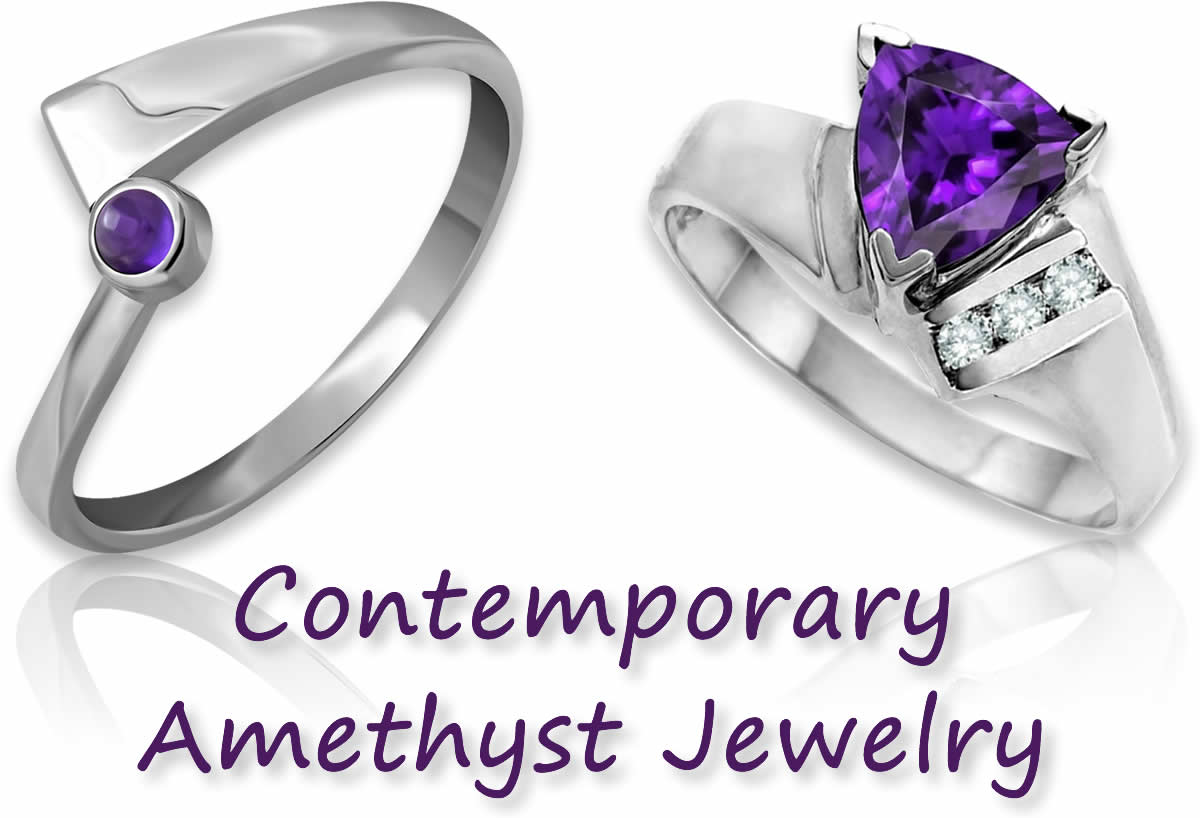 Bijoux Améthyste Contemporains