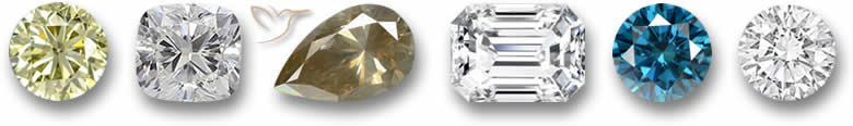Pierres précieuses de diamant