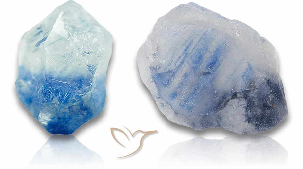 Quartz Dumortiérite : Pierre Brute