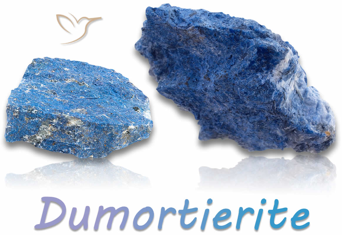 Pierres brutes dumortiérite