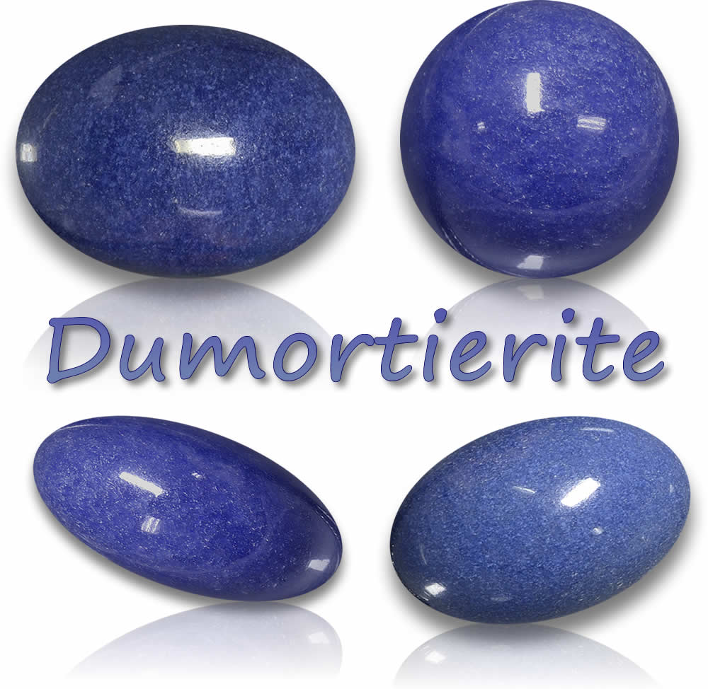 Pierres précieuses naturelles de dumortiérite