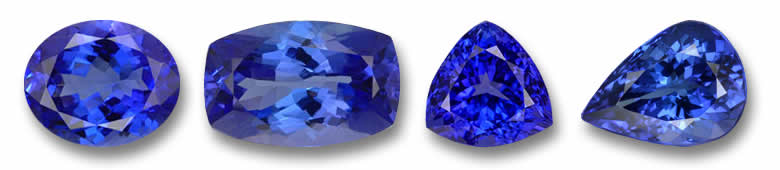 Couleurs de tanzanite chères