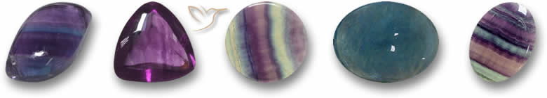 Pierres précieuses de fluorite