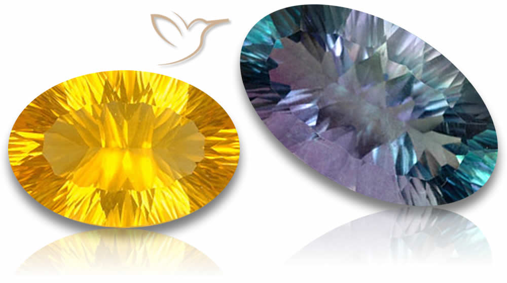 Pierres précieuses de fluorite