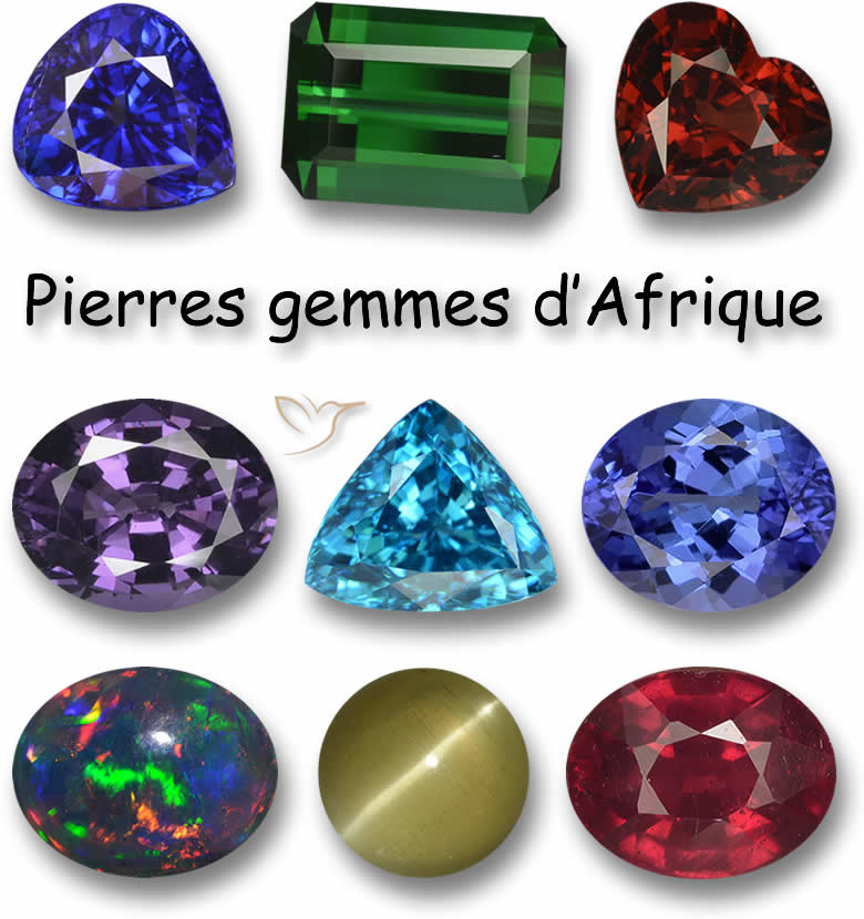 Pierres gemmes d'Afrique