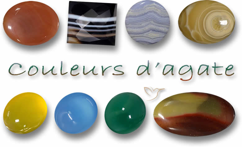 Gamme de couleurs de l'agate
