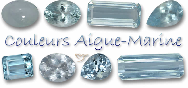 Gamme de couleurs de l'aigue-marine