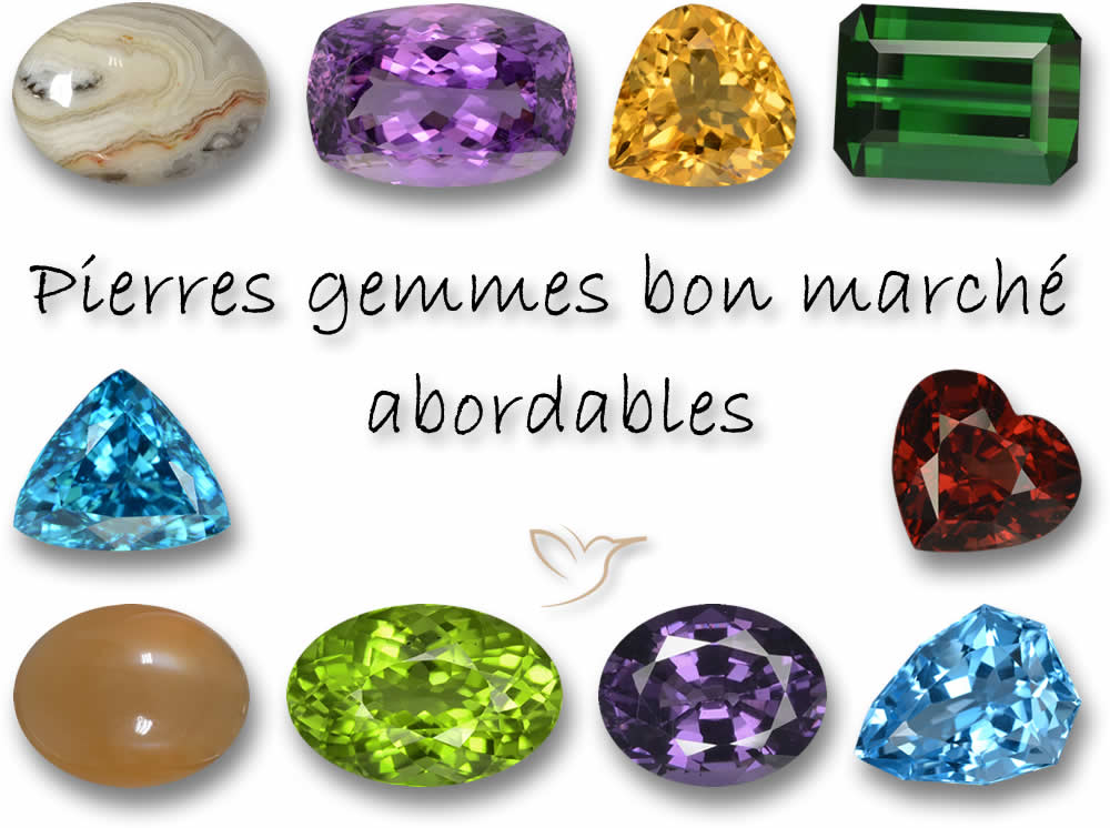 Pierres gemmes bon marché / abordables