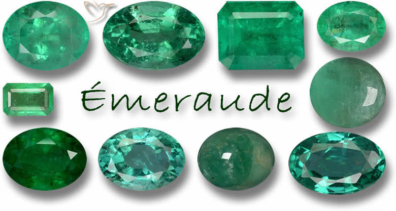 Gamme de couleurs de l'émeraude