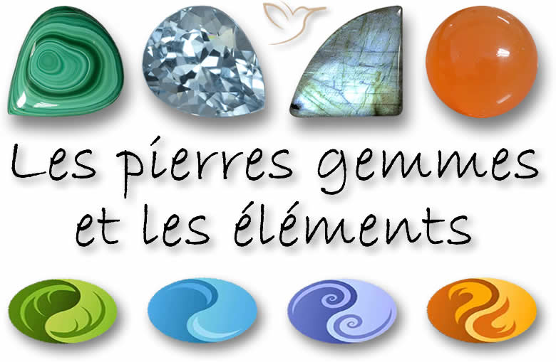 Les pierres gemmes et les éléments