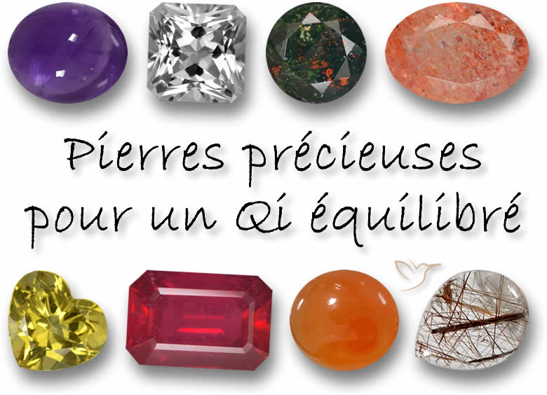 Pierres gemmes pour un Qi équilibré