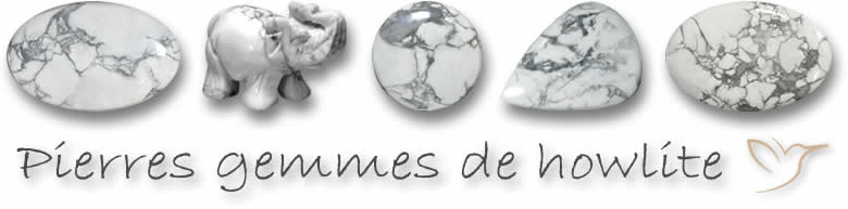 Pierres gemmes de howlite