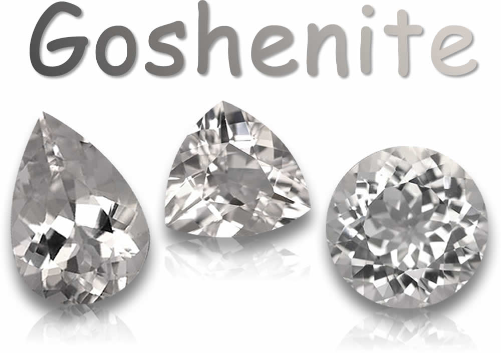 Pierres précieuses naturelles de goshénite