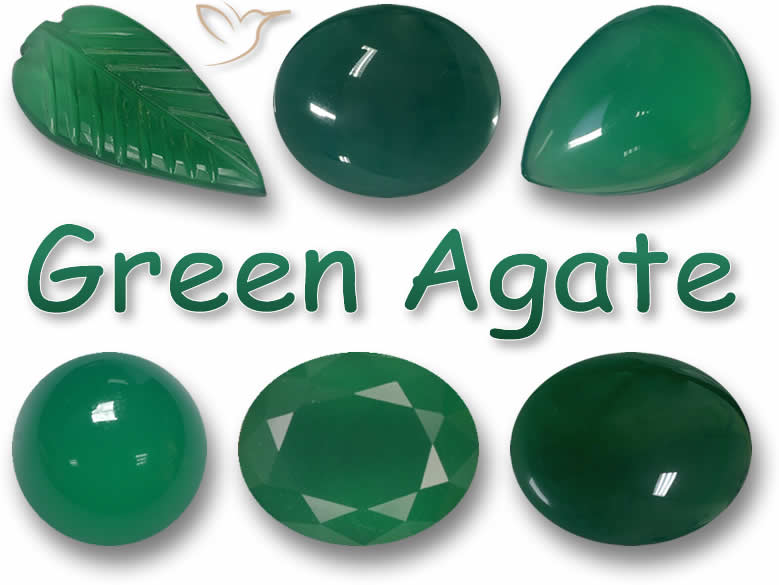 Acheter des pierres précieuses d'agate verte