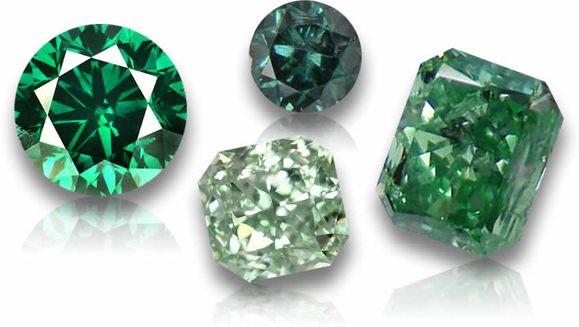 Diamants verts à vendre