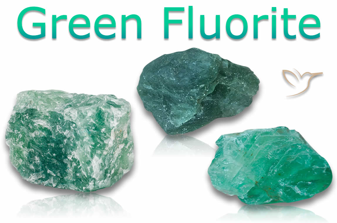 Rough Green Fluorite Gemstones
