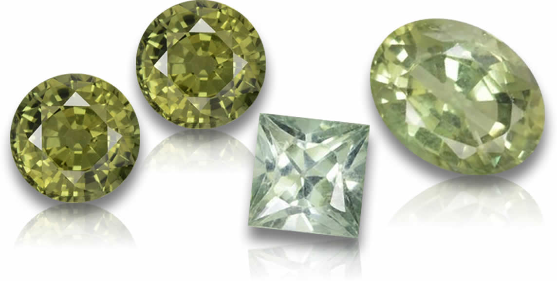 Saphir vert à vendre